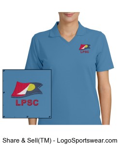 Port Authority Ladies Rapid Dry Polo Design Zoom